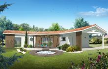 villa t 4 plain-pied forme l avec terrai